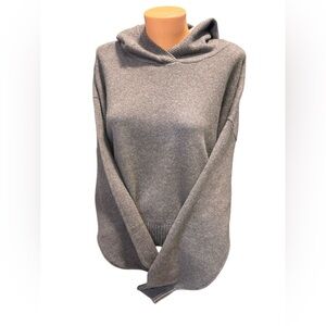 NEW Hollister Women's Cropped Brown Sweater Light Weight Hooded Size Small NWT